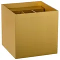 Lucide Led-Wandleuchte Xio, Gold, Metall, quadratisch,quadratisch, F, 9.7x9.7x9.7 cm, RoHS, Reach, LED-Leuchtmittel austauschbar, Lampen & Leuchten, Innenbeleuchtung, Leuchten nach Räumen, Wohnzimmerlampen