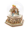 small foot Leuchtglocke Krippe mit Spieluhr, aus Holz, mit Licht und Weihnachtsmelodie, 11389