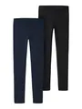 NAME IT Jungen NKFVIVIAN 2P Legging L NOOS 13205781, Dark Sapphire/Packed with BLAC, 134/140