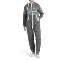Finchgirl Jumpsuit FG117 Damen Jumpsuit Overall Jogging Training Anzug Einteiler grau L