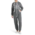 Finchgirl 22L3 Azteken FG117 Damen Jumpsuit Overall Jogging Dunkelgrau L