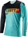 Leatt 5.5 Ultraweld Contrast Motocross Jersey, schwarz/türkis, XL