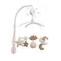 Baby's Only - Musik Mobile Baby Heaven - Mit gestrickten Figuren - Baby Spieluhr mit Musik - Einfach anzubringen - Mobile Baby mit Musik - Für Jungen und Mädchen - Clay/Warm Linen