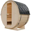 Artsauna Fasssauna, Natur, Holz, 191x193x120 cm, Freizeit, Wellness, Sauna