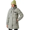 Helly Hansen Wintermantel W ADORE PUFFY PARKA mit synthetischer High LoftTM Isolierung, oberschenkellange Passform grau M (40)