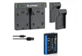 Blumax Set mit Lader für Sony NP-BX1 RX100 1100 mAh Kamera-Ladegerät