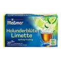 Meßmer Holunderblüte-Limette | 20 Teebeutel | Vegan | Glutenfrei | Laktosefrei