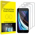 JETech Schutzfolie fur iPhone SE 3/2 (Modell 2022/2020) 4.7 Zoll, Folie Displayschutzfolie, 3 Stück