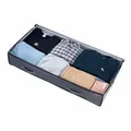 VEVOR Unterbettkommode Unterbettaufbewahrungstasche 4 Stk. (996 x 500 x 180 mm) Unterbettbehälter mit transparenten Deckeln (90 L), Aufbewahrungsbox Organizer für Kleidung Schuhe Schlafzimmer