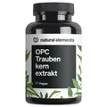 natural elements OPC Traubenkernextrakt – 90 Kapseln – reines OPC aus französischen Weintrauben