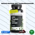 natural elements OPC Traubenkernextrakt – 90 hochdosierte Kapseln für 3 Monate –