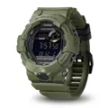 Casio Herren Quartz Armbanduhr, 43.00mm GehäusegröÃŸe mit LCD digital Zifferblatt und khakifarben Rubber Strap Armband GBD-800UC-3ER