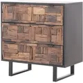 Kommode Adaline 78 cm Industrial Look mit recyceltem Sleeper Wood