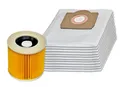 10 Staubsaugerbeutel Filter Ersatz für Kärcher MW 3 Serie WD3, A, 6.959-130