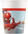 Procos 93864 - Becher Spiderman Crime Fighter, 200 ml, 8 Stück, FSC, (US IMPORT)