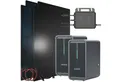 SUNNIVA Balkonkraftwerk 1840W mit 4.48 kWh Speicher Marstek 2x B2500-D, (BIFAZIAL FULLBLACK komplett Steckdose, PV Solaranlage Komplettset mit Solarspeicher, 4x 460W N-Type Glas-Glas Bifacial Module)