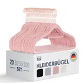 Kleiderbügel 20 Stück  360° Drehbar und Belastbar  Platzsparend und Rutschfes...