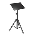 Adam Hall Stands SLT 003 - Laptopständer, höhenverstellbar bis zu 135 cm, Stahl, weiß