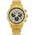 Louis XVI LXVI1037 Majeste Iced Out Chronograph Herrenuhr 43mm 5ATM - Goldfarben/Weiß