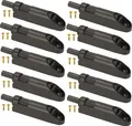KOTARBAU® 10er Set Stoßdämpfer für Möbeltüren mit Adapter Schwarz Softclose für Möbel