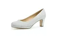Gabor Damen Klassische Pumps, Frauen Absatzschuhe,hochhackige Schuhe,stoeckelschuhe,Ausgehschuhe,Abendschuhe,Court Shoes,Silber,38.5 EU / 5.5 UK