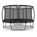 BERG Trampolin Elite Regular 430 Grey mit AirFlow Pro inkl. Sicherheitsnetz Deluxe