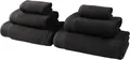 Handtuch Set OTTO HOME "Fenya, flauschig und weich, Premium Handtücher, 550 gr/m²", anthrazit, 6 Stk., Walkfrottier