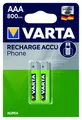 Varta Batterie T398/BLISTER 2 MICRO-ACCU 1,2V 800MAH 58398101402