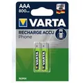 Varta ACCU Batterien Phone 58398 AAA/Micro Akku 800mAh, 2-Stück