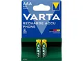 VARTA Telefonakku, wiederaufladbar, AAA, 800 mAh, VE 2 Stk, ab 10 VE
