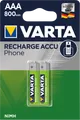 VARTA PHONE-AAA - NiMh Akku, AAA (Micro), 800 mAh, 2er-Pack
