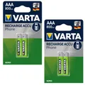 2 x Varta Recharge Accu Phone AAA 800 mAh NiMH HR03 1,2V im 2er Blister