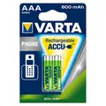 2x VARTA Phone-Akku 56398 Micro AAA HR03 800mAh NiMH