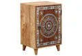 Marrakesch Orient & Mediterran Interior Nachttisch Boho Möbel Nachttisch Beistelltisch Kommode Nachtschrank Binar (1-St), Handarbeit
