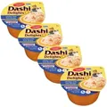 Inaba DASHI Ergänzungsfuttermittel für Katzen - Brühe mit Huhn- und Thunfischgeschmack 4x70 g