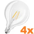 4 x OSRAM Leistungsstarke E27 Globe 100 LED Glühbirne dimmbar 11W = 100W 4000K