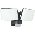 LED Wandleuchte mit Bewegungsmelder 230V IP65 3200lm warmweiß Außenleuchte Strahler 3000K Fassadenleuchte Außenlampe anthrazit - Grau