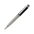 Cerruti Kugelschreiber 1881 Bicolore Heritage Black aus Messing in der Farbe Chrome-Schwarz, Schriftfarbe Blau, Länge: 13,5cm, NST0594