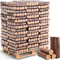 holz4home® Hartholz-Eichenbriketts I Holzbriketts 960 kg auf Palette I Brennholz als Winter Vorrat I Kaminholz Briketts I Ideal für Heizen mit Ofen