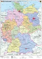 Deutschland, politisch 1 : 1 000 000. Wandkarte Kleinformat ohne Metallstäbe ...