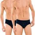 Schiesser 2P Essentials Sport Briefs With Fly Marine Baumwolle XX-Large Herren
