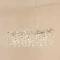 Pendelleuchte Lucande, Bellora, dimmbar, Metallisch, für Wohnzimmer, Kristall, Modern - 101 - 45 - 32
