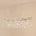Lucande Pendelleuchte 'Bellora' (Modern) in Chrom aus Kristall (10 flammig, G9)