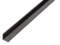 Alberts Winkelprofil Winkelleiste L Profil Kunststoff, schwarz 1000 x 15 x 15 mm