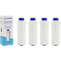 AllSpares Wasserfilter (4 St.) geeignet für Delonghi DLSC002, 5513292811, SER3017, ECAM, ETAM, BCO, EC-Serie