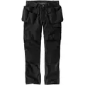 Carhartt Relaxed Straight Steel Rugged Flex Ripstop Double-Front Cargo Hose, schwarz, Größe 30 32 für Männer