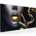 Wandbild Lippen Bilder XXL Wohnzimmer Schlafzimmer 100 x 40 cm