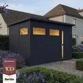 Gartenhaus Bertilo Pentus 3 inkl. Fußboden 359 x 266 cm anthrazit