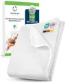 Sensalou Matratzenschoner wasserdicht 90 x 200 cm 2er Set – Inkontinenz Auflage für Pflegebett & Senioren - Höhe bis 30 cm – Allergiker Matratzenbezug mit Nässeschutz Bett-Laken, waschbar