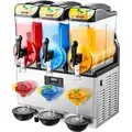 VEVOR kommerzieller Smoothie-Maker, 15 l x 3 Smoothie-Maker, 180 Tassen Margarita-Smoothie-Maker aus Edelstahl für Partys zu Hause, Restaurants, C... - Schwarz